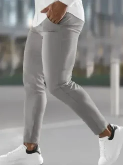 Spodnie męskie chino szare O/P4049Z^Ozonee Discount