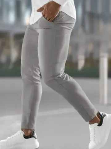 Spodnie męskie chino szare O/P4049Z^Ozonee Discount