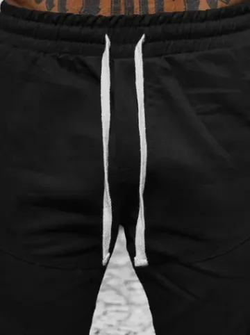 Spodnie męskie joggery czarne O/G3043^Ozonee New