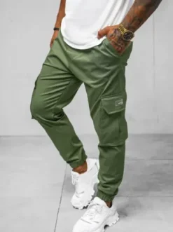 Spodnie męskie joggery khaki O/G3006Z^Ozonee Discount