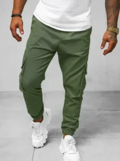 Spodnie męskie joggery khaki O/G3006Z^Ozonee Discount