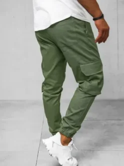 Spodnie męskie joggery khaki O/G3006Z^Ozonee Discount