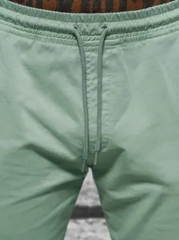 Spodnie męskie joggery miętowe O/PAN23023^Ozonee Hot