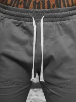 Spodnie męskie joggery szare O/G3043^Ozonee Best