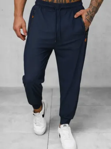 Spodnie sportowe męskie granatowe JS/12K1805/25^Ozonee Fashion