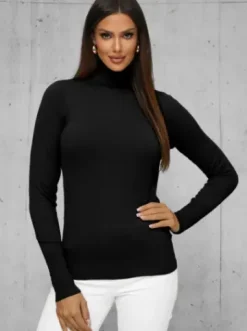 Sweter damski czarny JS/8009/9^Ozonee Outlet