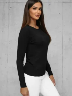 Sweter damski czarny JS/8005/9^Ozonee Hot