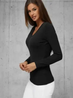 Sweter damski czarny JS/8006/9^Ozonee Discount