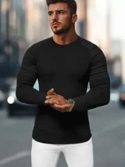Sweter męski czarny L/2500Z^Ozonee Online
