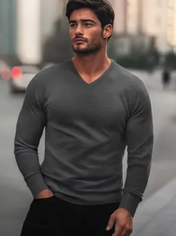 Sweter męski grafitowy NB/MMB601/3Z^Ozonee Discount