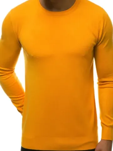 Sweter męski żółty TMK/YY01/17^Ozonee Fashion