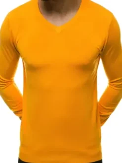 Sweter męski żółty TMK/YY03/17^Ozonee Online