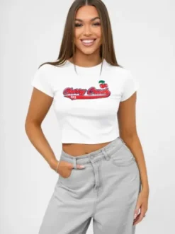 T-shirt damski biały JS/R62744^Ozonee Fashion
