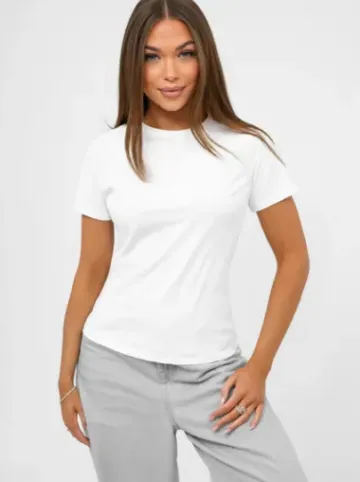 T-shirt damski biały JS/96T678/1^Ozonee Fashion