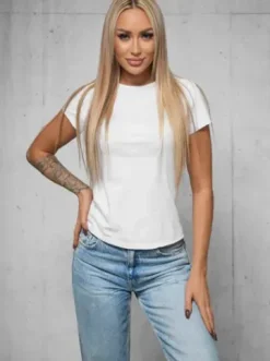 T-shirt damski biały JS/8T1257/1^Ozonee Sale