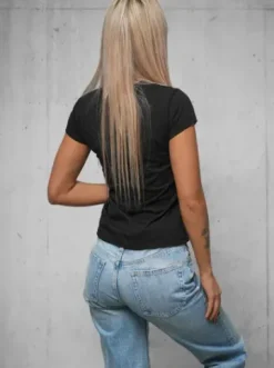 T-shirt damski czarny JS/8T1257/3^Ozonee Sale
