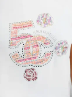 T-shirt damski z nadrukiem biały JS/95T2552/1^Ozonee Online