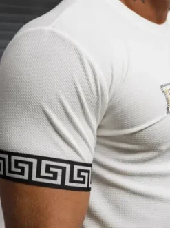 T-shirt męski biały O/T6482^Ozonee Online