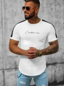 T-shirt męski biały O/T125/1Z^Ozonee Best