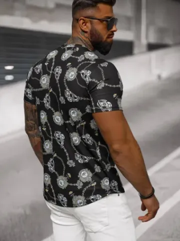 T-shirt męski czarny O/PT012^Ozonee Best