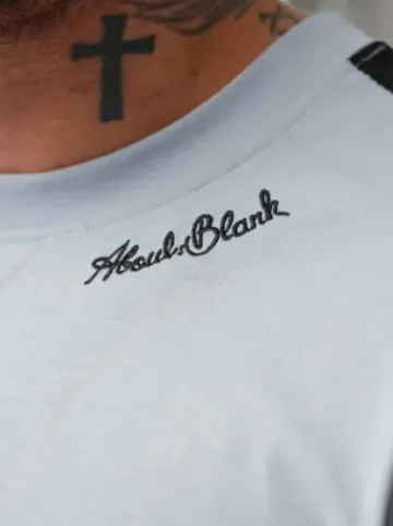 T-shirt męski loose fit jasno-niebieski O/QQ1195^Ozonee Clearance
