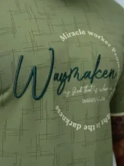 T-shirt męski regular fit khaki O/QQ1535^Ozonee Online