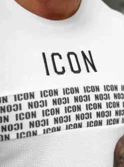 T-shirt męski slim-fit biały O/B1215^Ozonee Online