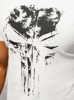T-shirt męski slim fit biały NB/MT3045Z^Ozonee Online
