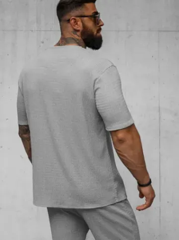 T-shirt męski szary O/Y960T^Ozonee Online